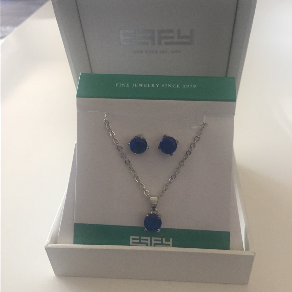 NWOT. EFFY sapphire set.